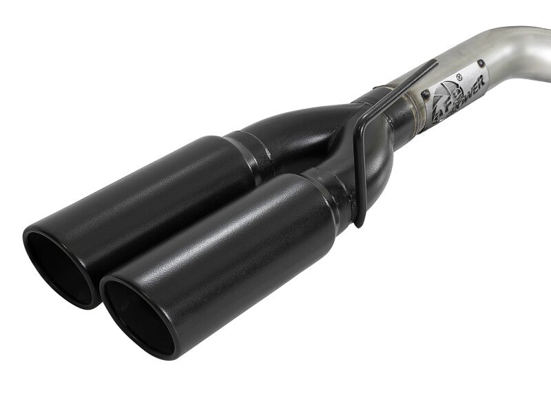 aFe Vulcan Series 3in 304SS DPF-Back 20-21 GM Trucks L6-3.0L (td) LM2 - Dual Black Tip - 49-34130-B