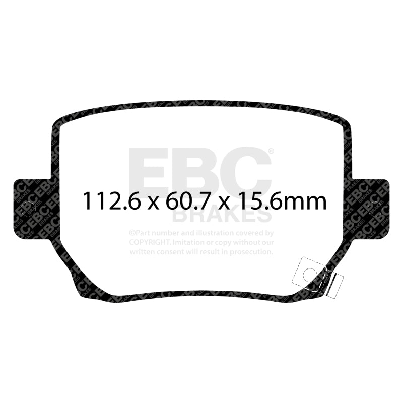 EBC 2020+ Tesla Model Y / 18-22 Tesla Model 3  Yellowstuff Rear Brake Pads - DP42419R