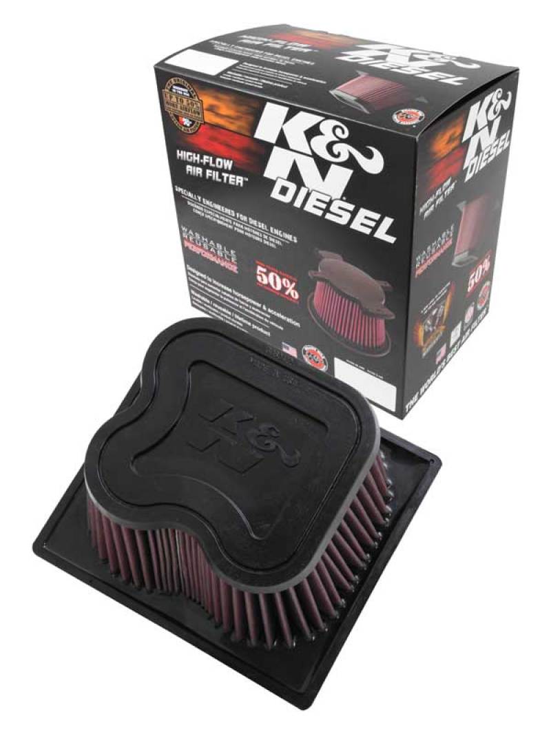 K&N 10-11 Dodge Ram 2500/3500/4500/5500 6.7L L6 Diesel Replacement Air Filter - E-0787