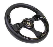 Load image into Gallery viewer, NRG Reinforced Steering Wheel (320mm) Blk w/Gloss Black Trim - RST-001BK