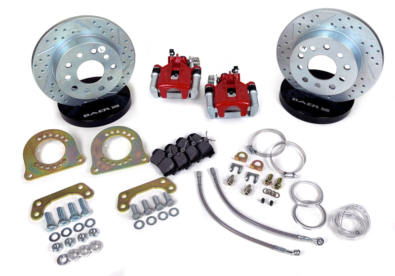 Baer Brakes Ford 8.8in C-Clip Rear Ends 10.5in Classic Series Rear Brake Kit - Red - 4262727R