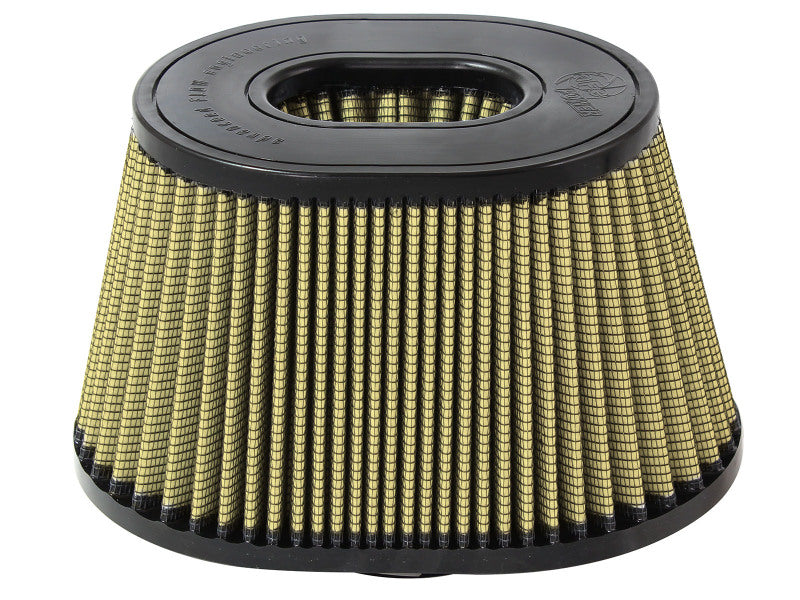 aFe Magnum FORCE Intake Rplcmnt Air Filter 3-1/4IN F x (9x6-1/2)IN B x (6-3/4x5-1/2)IN T x 5-3/8IN H - 72-91087