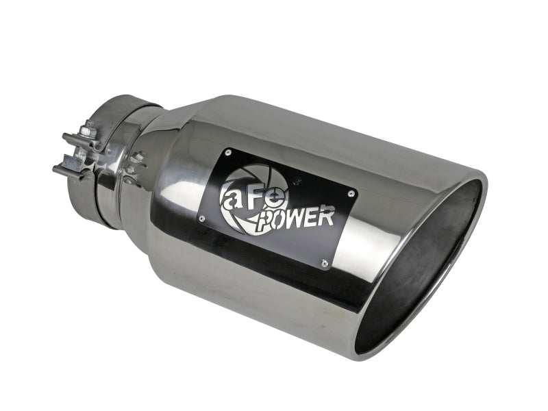 aFe Power Universal 5in Inlet 8in Outlet MACH Force-XP Clamp-On Exhaust Tip - Polished - 49T50801-P15