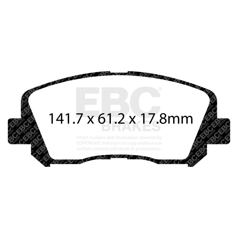 EBC 15+ Chrysler 200 2.4 Redstuff Front Brake Pads - DP33007C