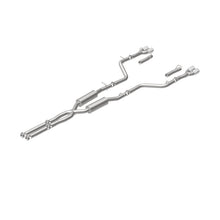 Load image into Gallery viewer, MagnaFlow Cat-Back, SS, 2.5in, Quad Split Rear 3.5in Tip 2015 Dodge Challenger 3.6L V6 - 19217