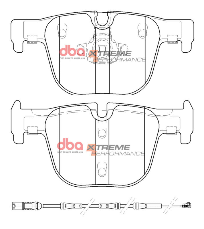 DBA 16-18 BMW 328i (w/M Sport Package) Rear XP Performance Brake Pads - DB15126XP