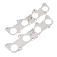 Load image into Gallery viewer, Stainless Works Ford 5.2L/5.0L Coyote Round Port Header 304SS Exhaust Flanges 1-7/8in Primaries - HFFORD5.0188