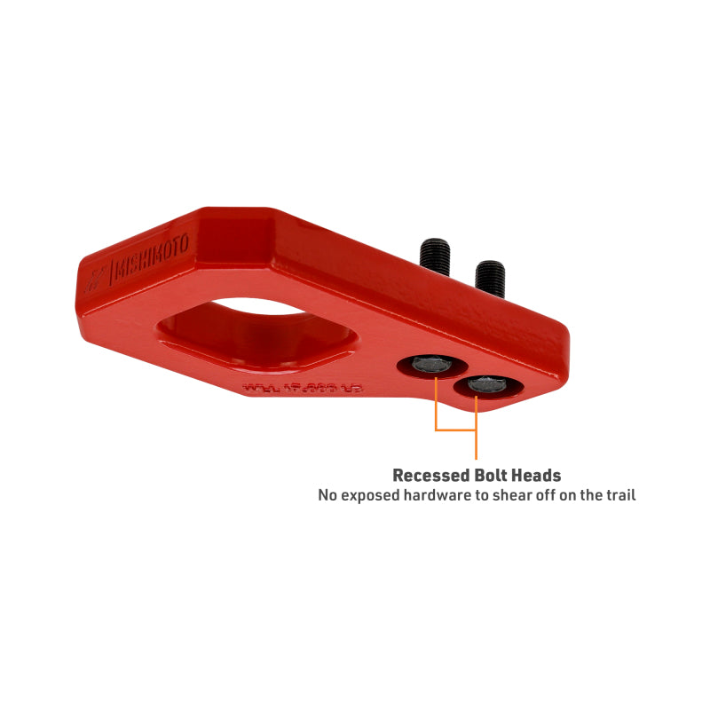 Mishimoto 2024+ Toyota Tacoma Recovery Points - Front - Red - MMTH-TAC-24-FRD