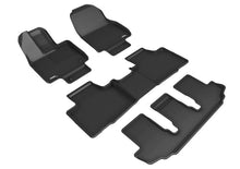 Load image into Gallery viewer, 3D MAXpider 20-23 Toyota Highlander Gas 8-Seat Kagu Black Floor Mat - Row 1/2/3