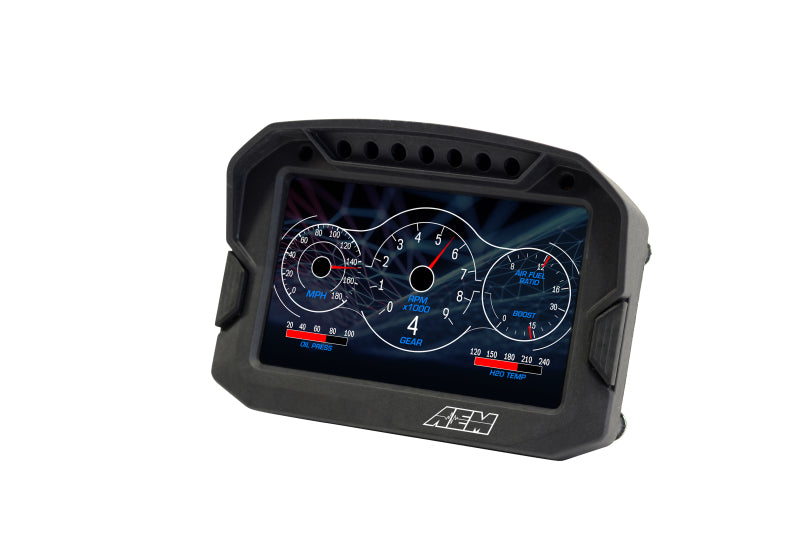 AEM CD-5G Carbon Digital Dash Display w/ Interal 10Hz GPS & Antenna - 30-5602