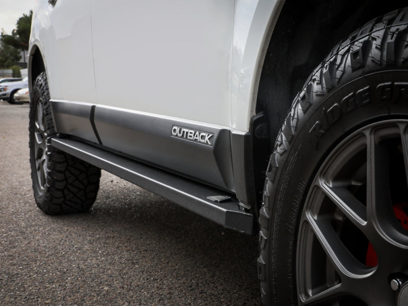 aFe POWER 10-14 Subaru Outback H4 2.5L / H6 3.6L Terra Guard Trail Steps - Black - 79-27004