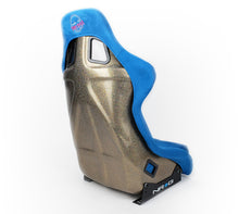 Load image into Gallery viewer, NRG FRP Bucket Seat ULTRA Edition - Large (Blue Alcantara/Gold Glitter Back) - FRP-302BL-ULTRA