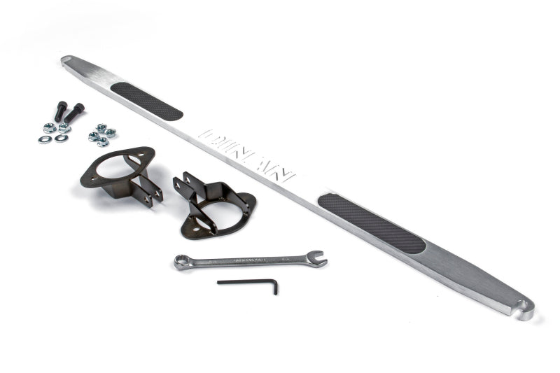 Dinan 92-99 BMW 323i/325i/328i/M3 (E36) Brushed Aluminum w/Carbon Inlays Shock Tower Brace - Rear - D180-0372