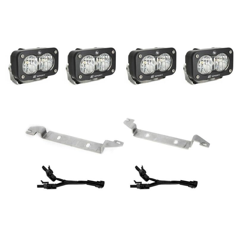 Baja Designs 2025 Toyota 4Runner S2 Sport Fog Pocket Light Kit - Clear - 448280