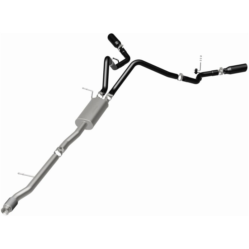 MagnaFlow SYS Cat-Back 3.5in Black Dual Split Rear Tips 14-15 Chevy Silverado/GMC Sierra 4.3L-5.3L - 15360