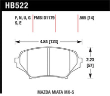 Load image into Gallery viewer, Hawk 06-11 Mazda Miata Mx-5 Front DTC-60 Race Brake Pads - HB522G.565