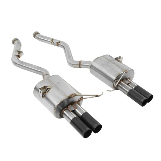 Dinan 08-13 BMW M3 (E92/E93) Free Flow Axleback Exhaust System - Black Tips - D660-0027