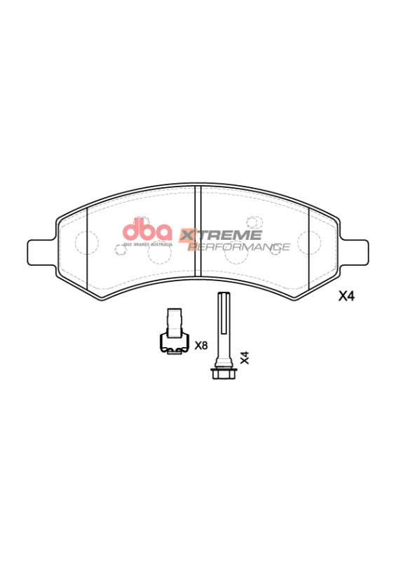 DBA 05-10 Ford Mustang GT XP Performance Front Brake Pads - DB7991XP