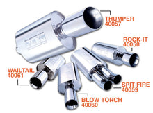Load image into Gallery viewer, Borla Wailtail Oval 2-1/4in x 5in Side Round Out Boomer Muffler - 40061