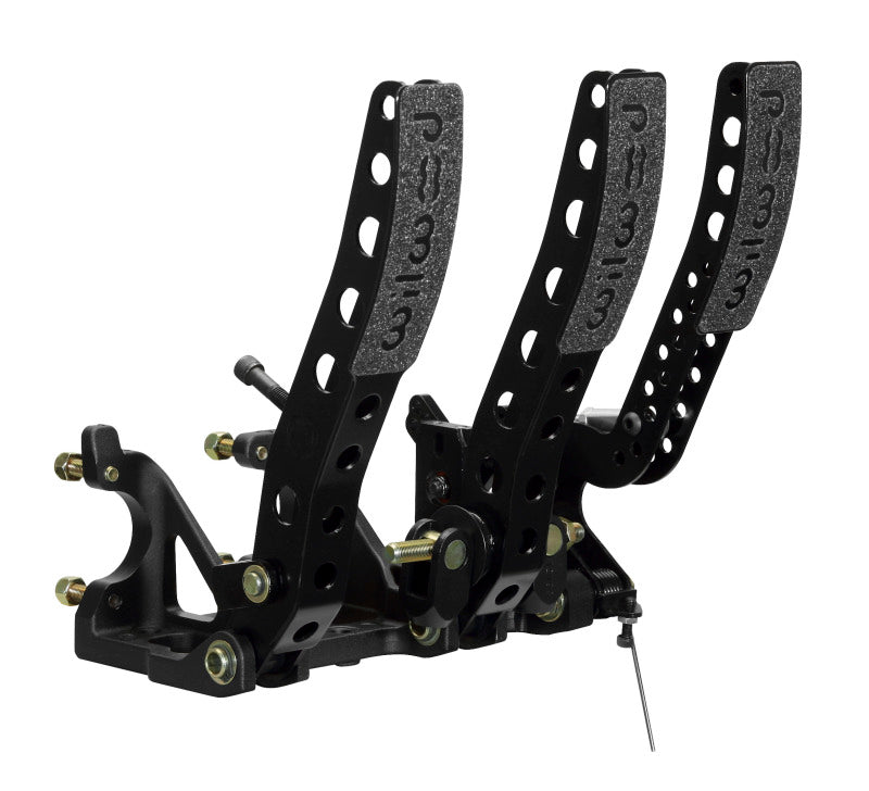 Wilwood Pedal Assembly Floor Mount-Brake Clutch & Throttle w/ Throttle Linkage - 340-12411