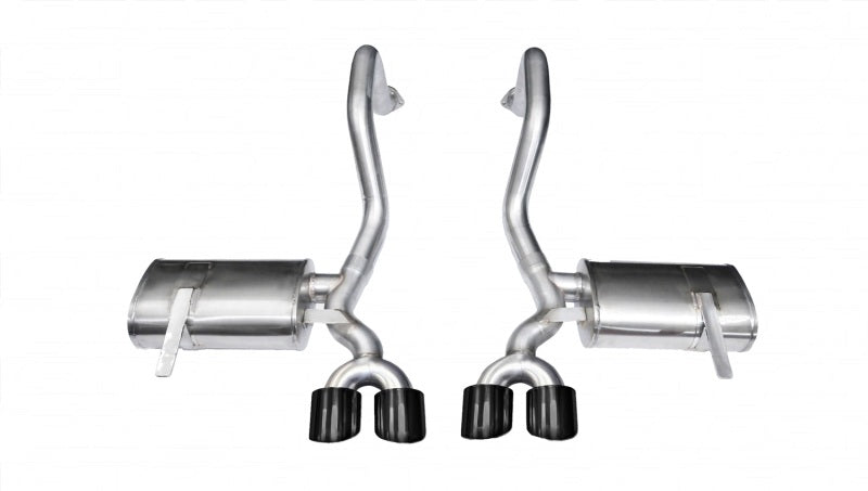Corsa 1997-2004 Chevrolet Corvette C5 Z06 5.7L V8 Black Xtreme Axle-Back Exhaust - 14961BLK