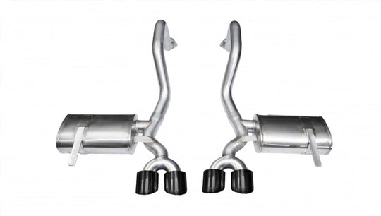 Corsa 1997-2004 Chevrolet Corvette C5 Z06 5.7L V8 Black Xtreme Axle-Back Exhaust - 14961BLK