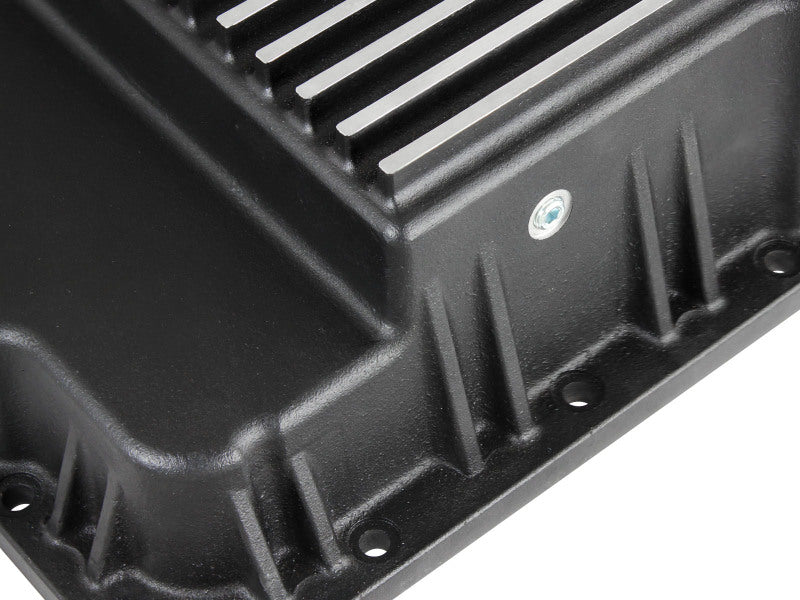 aFe Transmission Pan (Black w/ Machined Fins) GM Trucks 99-16 (4L60-E/4L60E/4L65E/4L70E/4L75E) - 46-70242