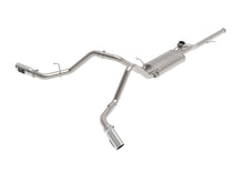 Load image into Gallery viewer, aFe Gemini XV 3in 304SS CB Exhaust w/ Cutout 14-19 GM Trucks 4.3/5.3L w/ Pol Tips - CrewCab/Extended - 49-34132-P