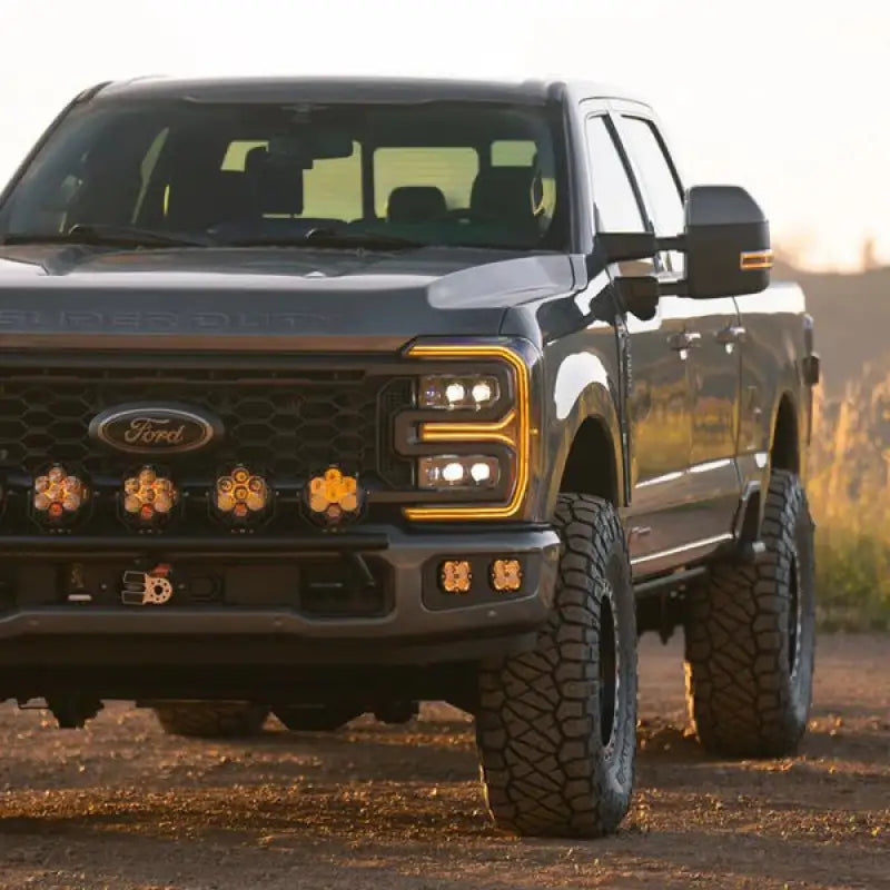 AlphaRex 23-26 Ford F-250 SD NOVA LED Proj Headlights Alpha Blk w/Activ Light/Seq Signal/Switchback - 880894