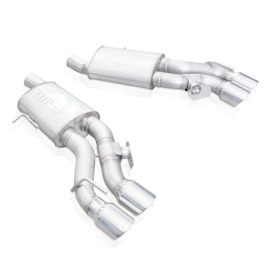 Stainless Works 2016-18 Cadillac CTS-V Sedan Axle Back System Dual-Mode Turbo Mufflers 4in Tips - CTSV16MKS-PC