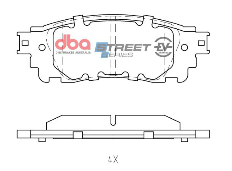 DBA 19-21 Lexus ES350 Rear SSEV Street Series Brake Pads - DB2419SSEV
