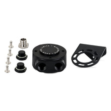 Load image into Gallery viewer, Mishimoto M20 x 1.5 - Remote Oil Filter Mount - Black - MMOC-RFH-M20BK