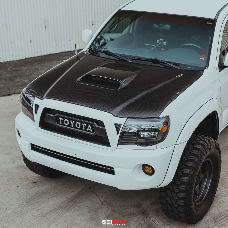 Seibon 05-11 Toyota Tacoma TR-Style Carbon Fiber Hood - HD05TYTA-TR