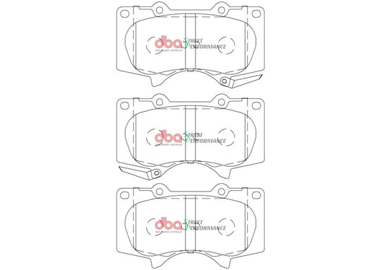 DBA 2015+ Toyota Fortuner SP Performance Front Brake Pads - Set - DB2380SP