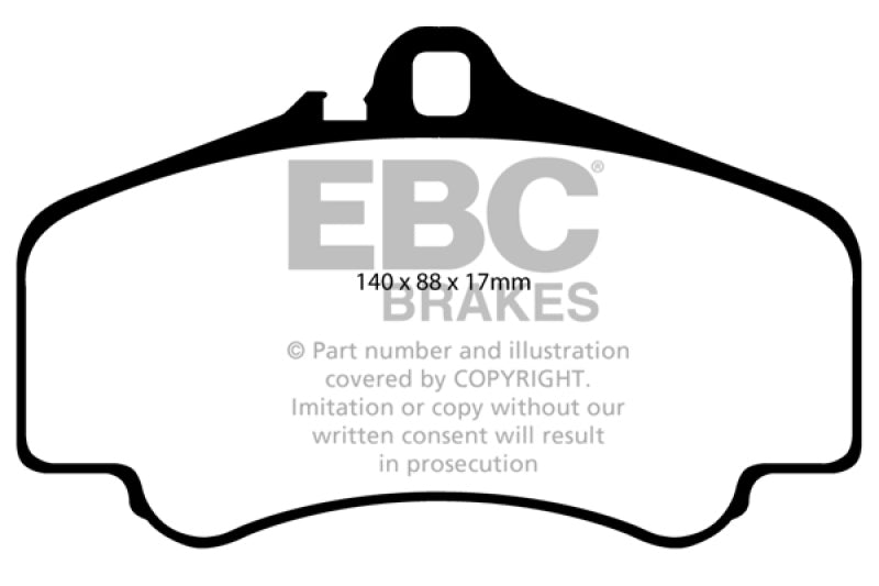 EBC Racing 99-01 Porsche 911 (996) GT3 RP-X Race Front Brake Pads - DP81454RPX