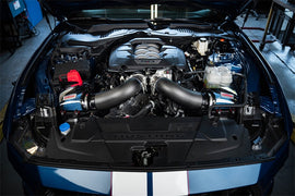Corsa 2024+ Ford Mustang GT 5.0L Carbon Fiber Cold Air Intake w/ MaxFlow Oiled Air Filters - Matte - 44013MT
