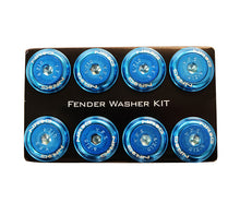 Load image into Gallery viewer, NRG Fender Washer Kit w/Color Matched M8 Bolt Rivets For Plastic (Blue) - Set of 8 - FW-800BL