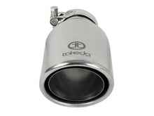 Load image into Gallery viewer, aFe Takeda 304 Stainless Steel Clamp-On Exhaust Tip 2.5in. Inlet / 4in. Outlet / 8in. L - Polished - 49T25404-P08