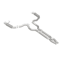 Load image into Gallery viewer, MagnaFlow Cat Back, SS, 3in, Competition, Dual Split Polished 4.5in Tips 2015 Ford Mustang GT V8 5.0 - 19101