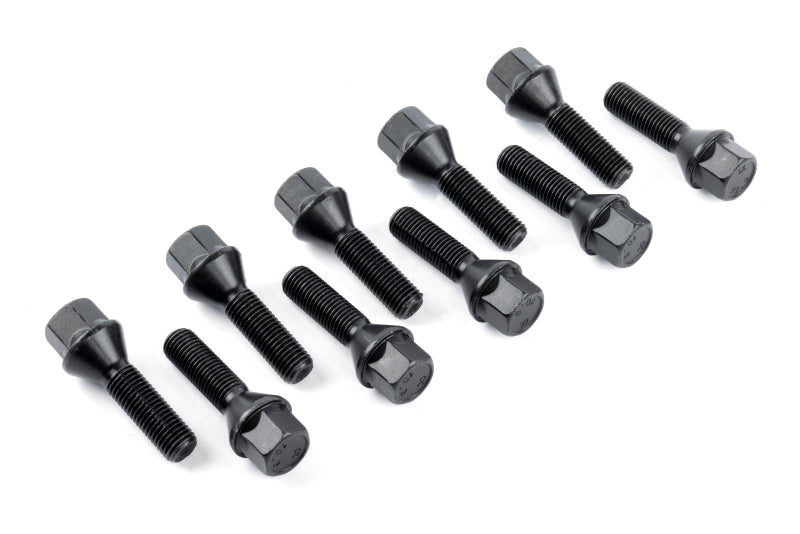 Dinan Lug Bolts - Cone Seat - M12x1.5 - 45mm - Black (Set of 10) - D220-0013