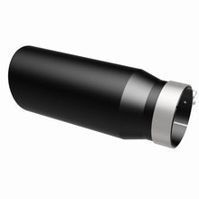 Load image into Gallery viewer, MagnaFlow Tip Stainless Black Coated Single Wall Round Single Outlet 5in Dia 4in Inlet 13in L - 35238
