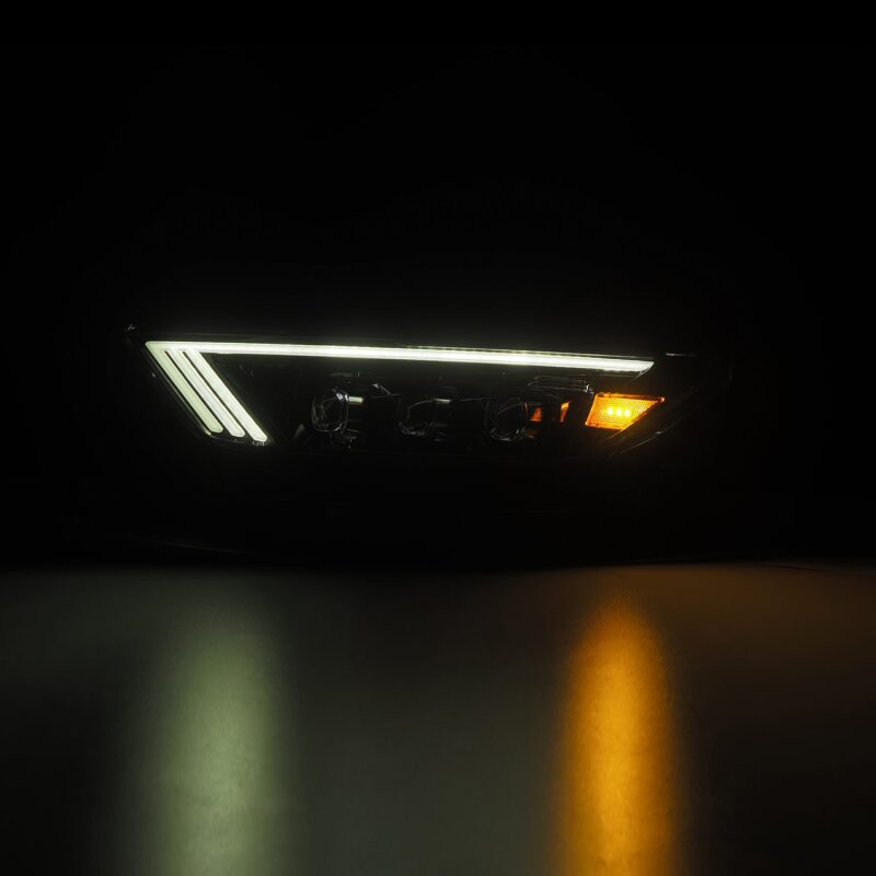 AlphaRex 15-17 Ford Mustang NOVA LED Proj HL Alpha-Black w/Activ Light/Seq. Signal + Switchback DRL - 880114
