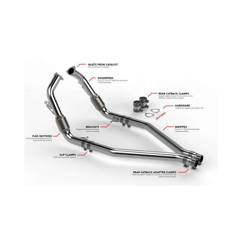 APR 18-25 Audi SQ5/21-25 Audi SQ5 Sportback (B9) Midpipe Exhaust System - MPK0009