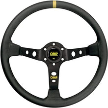 Load image into Gallery viewer, OMP Dished Steering Wheel Corsica 330/Black In Suede Leather With Anodized Spokes - OD0-2012-071