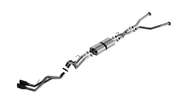 Borla 22-24 Toyota Tundra 3.4L V6 (Inc. Hyb.) Ext. Cab/STD Bed/145.7in WB ATAK Cat-Back - Blk Chrm - 140940BC