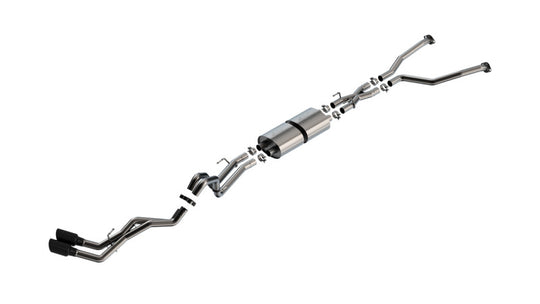 Borla 22-24 Toyota Tundra 3.4L V6 (Inc. Hyb.) Ext. Cab/STD Bed/145.7in WB ATAK Cat-Back - Blk Chrm - 140940BC