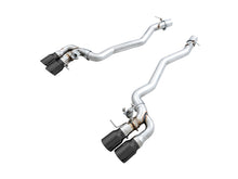 Load image into Gallery viewer, AWE Tuning 18-19 BMW M5 (F90) 4.4T AWD SwitchPath Axle-Back Exhaust - Diamond Black Tips - 3025-43065