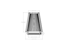 Load image into Gallery viewer, aFe POWER Universal Clamp-On Air Filter w/ D2 Dura-Dry Media - 4in F x 6in B x 4in T x 7in H - 21-40507V