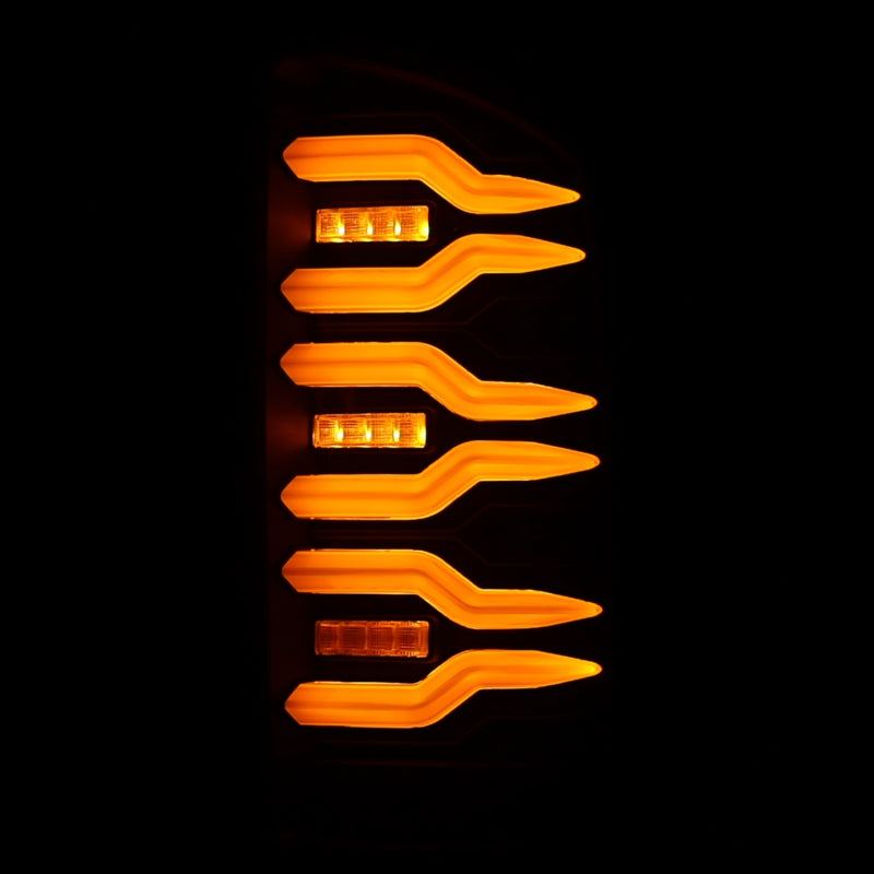 AlphaRex 07-08 Dodge Ram 1500/07-09 Dodge Ram 2500+3500 Luxx-Series LED Tail Lights (Pair) Black - 641040