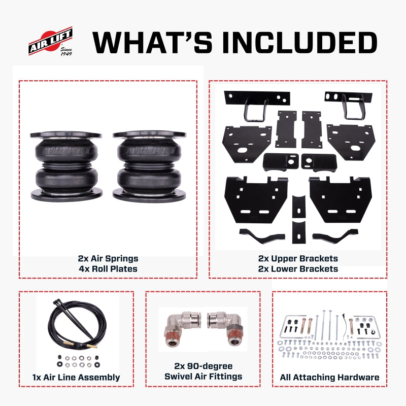 Air Lift 2023+ Ford F450 4WD DRW Non-Commercial 7500 XL Ultimate Air Spring Kit - 57579